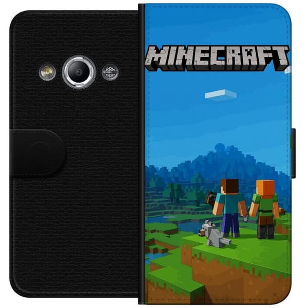 Samsung Galaxy Xcover 3 Lommeboketui Minecraft Key Art