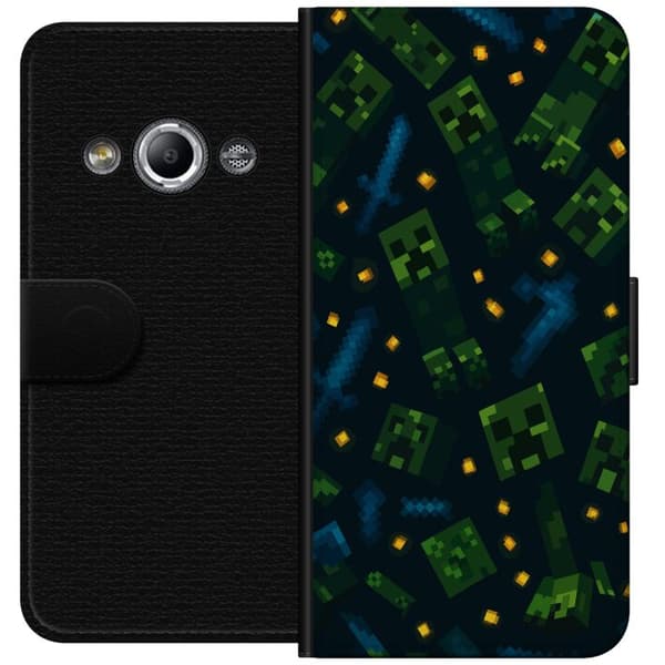 Samsung Galaxy Xcover 3 Lommeboketui Minecraft Dungeons Mob