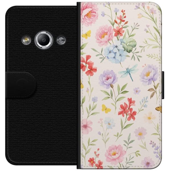 Samsung Galaxy Xcover 3 Lommeboketui Blomster