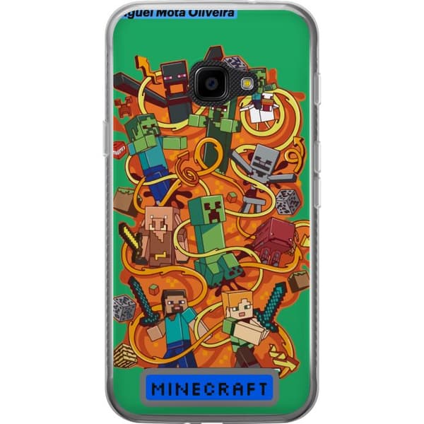 Samsung Galaxy Xcover 4 Läpinäkyvä kuori Minecraft