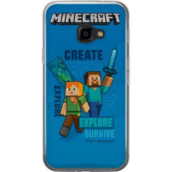 Samsung Galaxy Xcover 4 Gennemsigtig cover Minecraft Huler