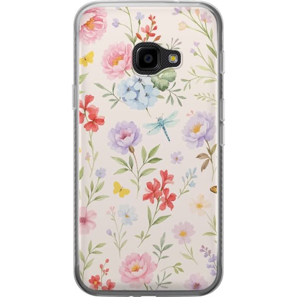 Samsung Galaxy Xcover 4 Genomskinligt Skal Blommor