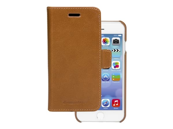 dbramante1928 Lynge - Lommebok for mobiltelefon - helnarvet lær - patina - for Apple iPhone 6, 6s, 7, 8, SE (2nd generation)