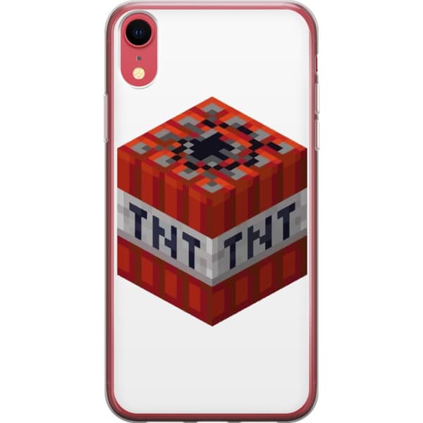 Apple iPhone XR Genomskinligt Skal Minecraft TNT