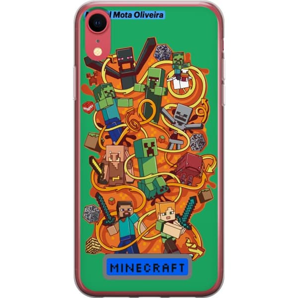 Apple iPhone XR Gennemsigtig cover Minecraft
