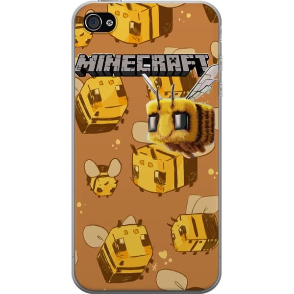 Apple iPhone 4 Läpinäkyvä kuori Minecraft Bi