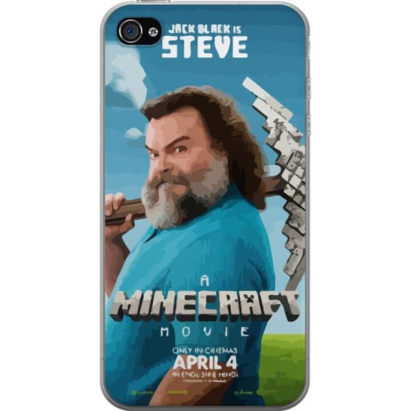 Apple iPhone 4 Gennemsigtig cover En Minecraft-film