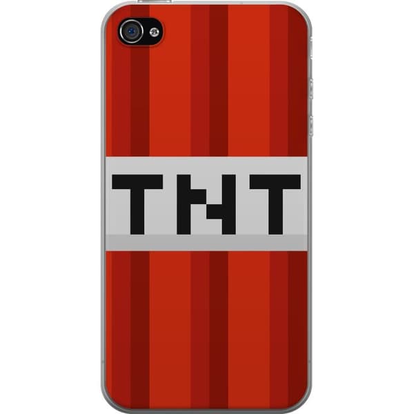 Apple iPhone 4 Gjennomsiktig deksel Minecraft TNT
