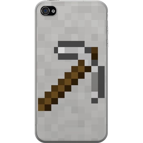 Apple iPhone 4 Läpinäkyvä kuori Minecraft Työkalut