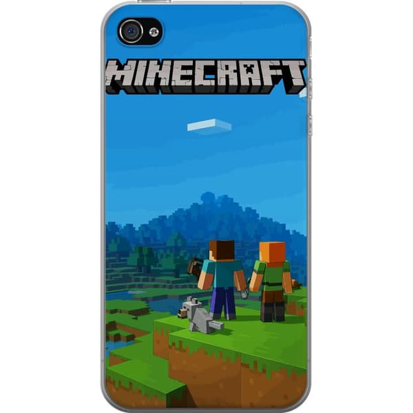 Apple iPhone 4s Läpinäkyvä kuori Minecraft Key Art