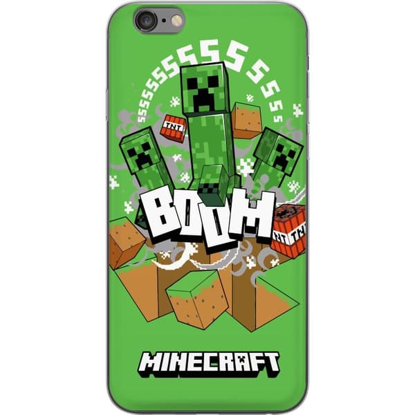 Apple iPhone 6 Plus Genomskinligt Skal Minecraft Boom