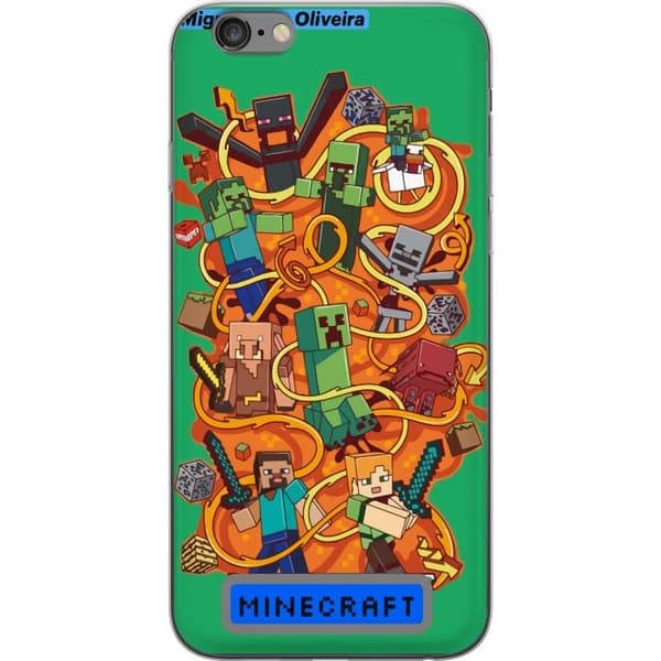Apple iPhone 6 Plus Genomskinligt Skal Minecraft