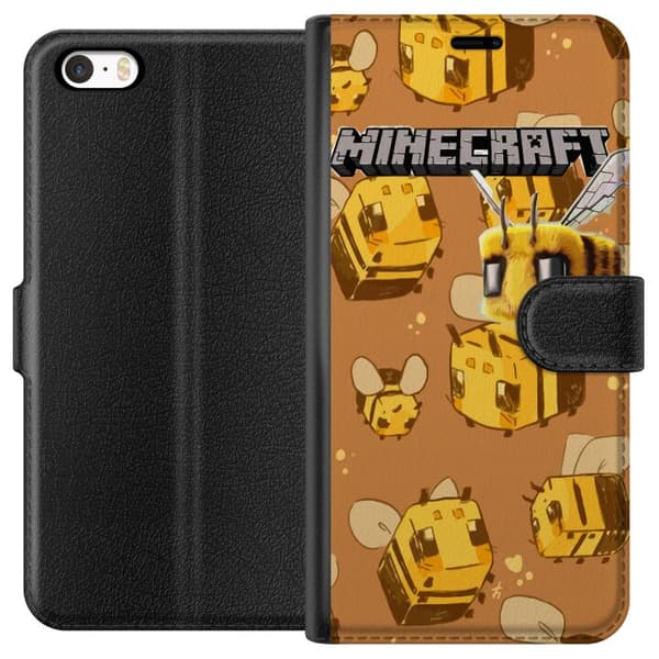 Apple iPhone SE (2016) Tegnebogsetui Minecraft Bi