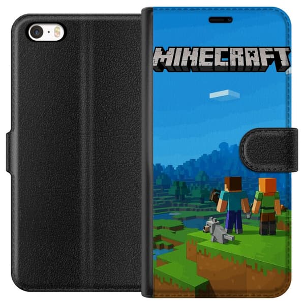 Apple iPhone SE (2016) Tegnebogsetui Minecraft Key Art