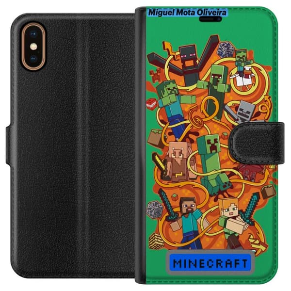 Apple iPhone XS Lommeboketui Minecraft