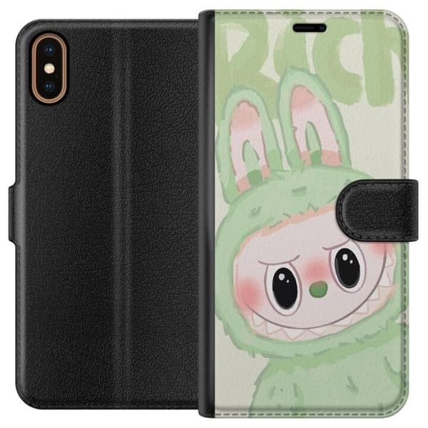 Apple iPhone XS Lommeboketui Pop mart labubu