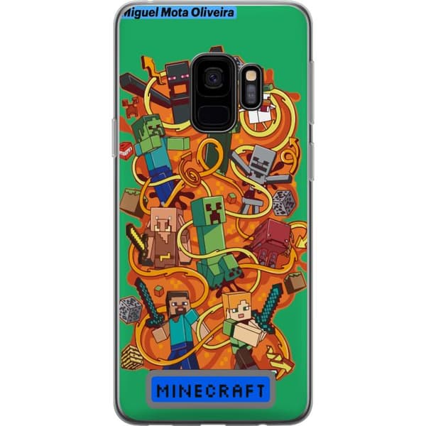 Samsung Galaxy S9 Gjennomsiktig deksel Minecraft