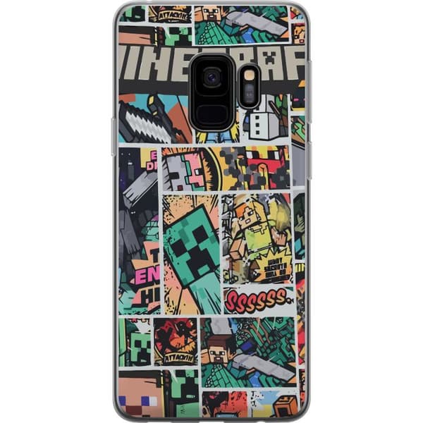 Samsung Galaxy S9 Gennemsigtig cover Minecraft Kunst