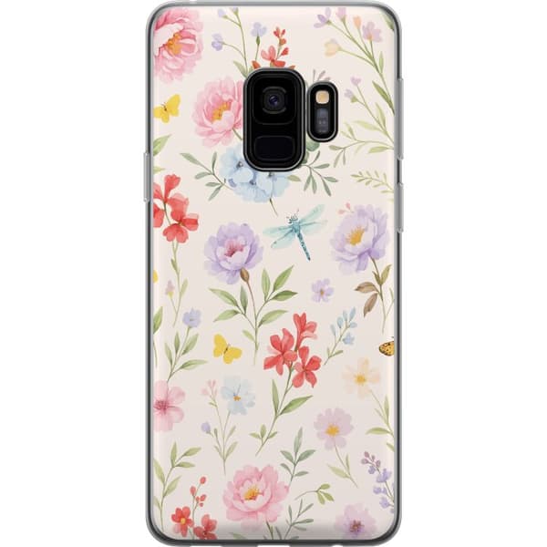 Samsung Galaxy S9 Gjennomsiktig deksel Blomster