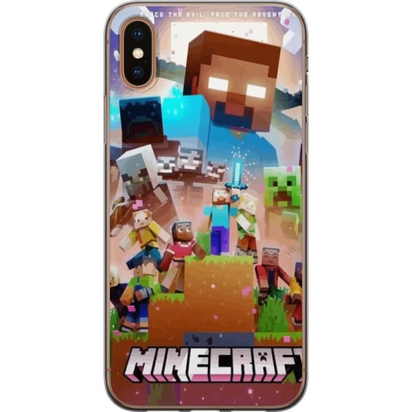 Apple iPhone XS Max Gennemsigtig cover Minecraft