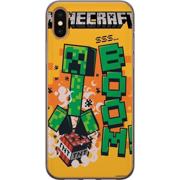 Apple iPhone XS Max Gennemsigtig cover Minecraft Boom