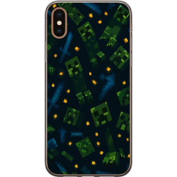 Apple iPhone XS Max Gennemsigtig cover Minecraft Dungeons Mob