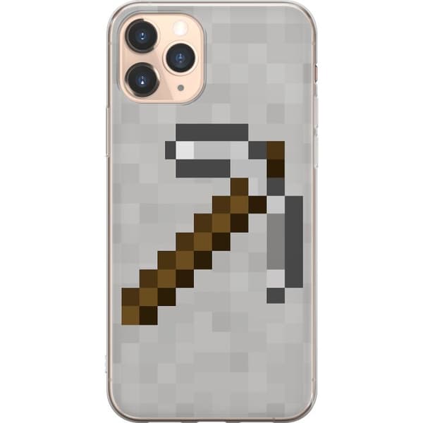 Apple iPhone 11 Pro Läpinäkyvä kuori Minecraft Työkalut