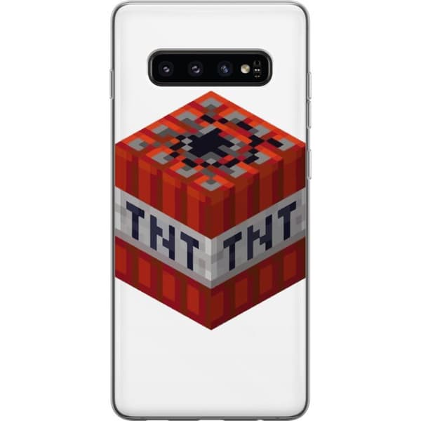 Samsung Galaxy S10 Gjennomsiktig deksel Minecraft TNT