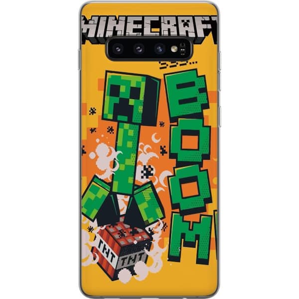 Samsung Galaxy S10 Gennemsigtig cover Minecraft Boom