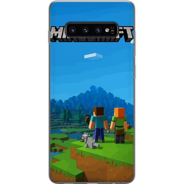 Samsung Galaxy S10 Gjennomsiktig deksel Minecraft Key Art