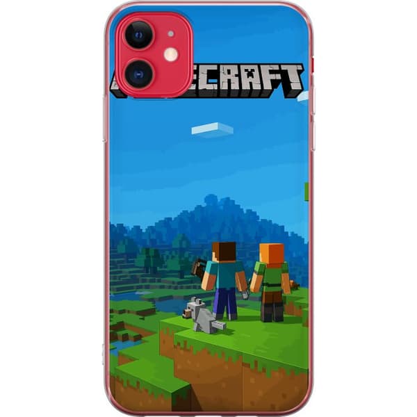 Apple iPhone 11 Genomskinligt Skal Minecraft Key Art