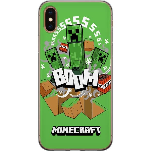 Apple iPhone X Gennemsigtig cover Minecraft Boom