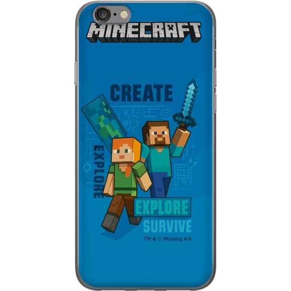 Apple iPhone 6s Gennemsigtig cover Minecraft Huler