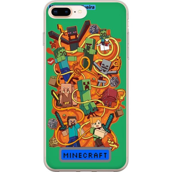 Apple iPhone 7 Plus Läpinäkyvä kuori Minecraft