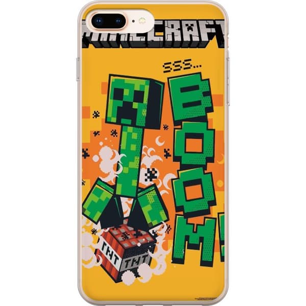 Apple iPhone 7 Plus Gjennomsiktig deksel Minecraft Boom
