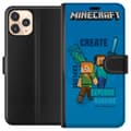 Pikkukuva 1 / 3: Apple iPhone 11 Pro Lompakkokotelo Minecraft Luolastot