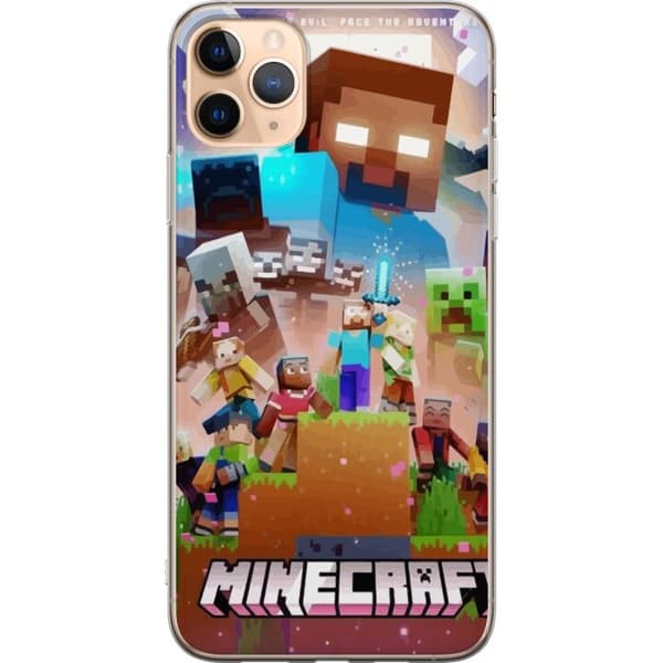 Apple iPhone 11 Pro Max Genomskinligt Skal Minecraft