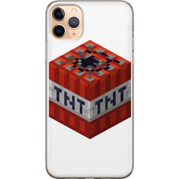 Apple iPhone 11 Pro Max Genomskinligt Skal Minecraft TNT