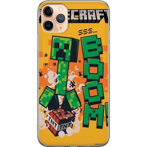 Apple iPhone 11 Pro Max Läpinäkyvä kuori Minecraft Boom