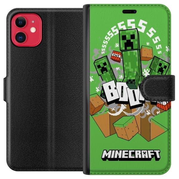 Apple iPhone 11 Lommeboketui Minecraft Boom