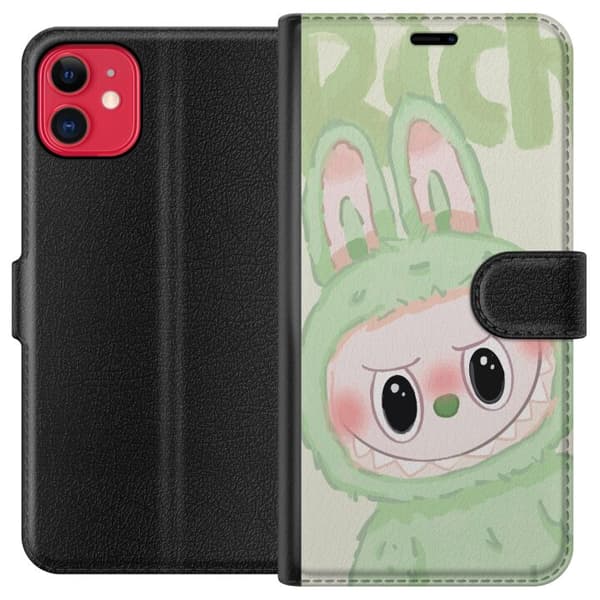 Apple iPhone 11 Lommeboketui Pop mart labubu