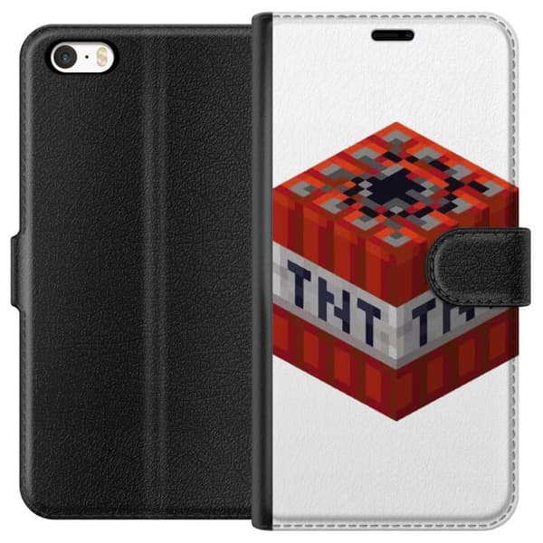 Apple iPhone 5 Tegnebogsetui Minecraft TNT
