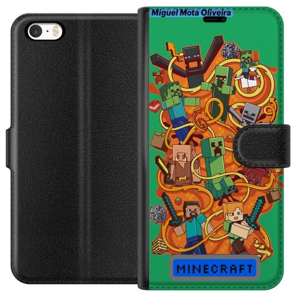 Apple iPhone 5 Tegnebogsetui Minecraft