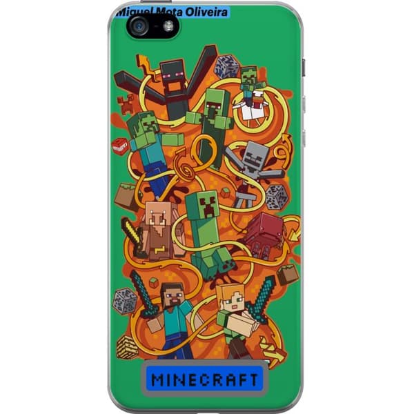 Apple iPhone 5 Gennemsigtig cover Minecraft