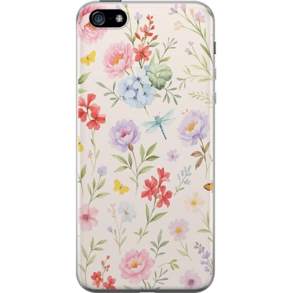 Apple iPhone 5 Gennemsigtig cover Blomster