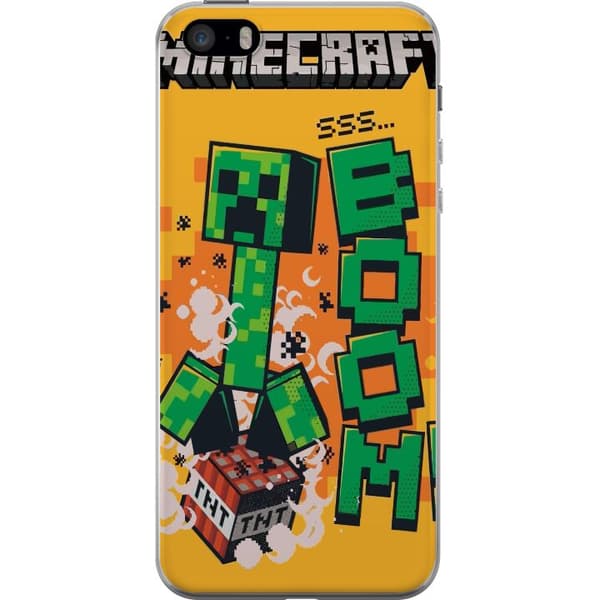 Apple iPhone 5s Gennemsigtig cover Minecraft Boom