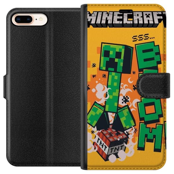 Apple iPhone 7 Plus Tegnebogsetui Minecraft Boom