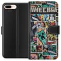Miniatyrbillede 1 af 3: Apple iPhone 7 Plus Tegnebogsetui Minecraft Kunst