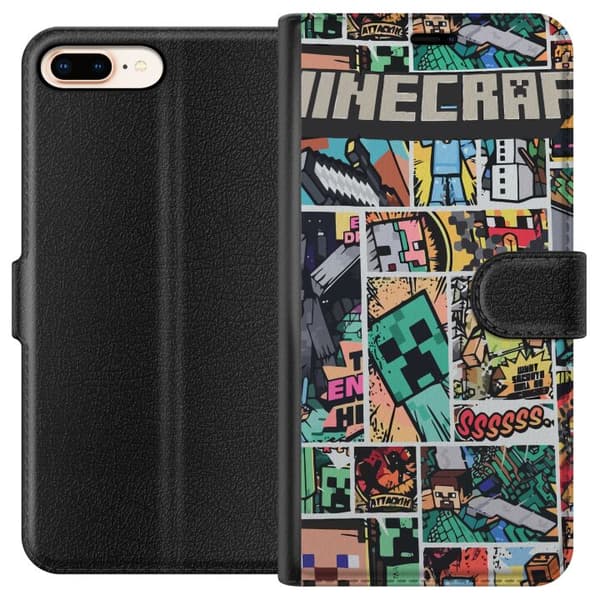 Apple iPhone 7 Plus Tegnebogsetui Minecraft Kunst