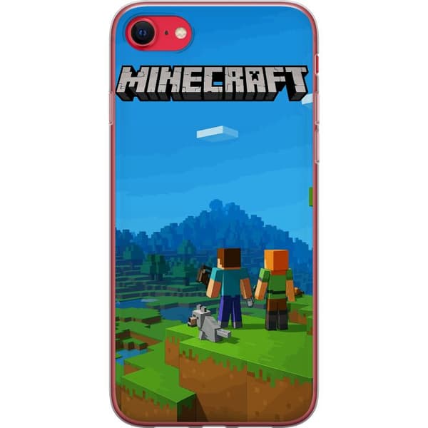 Apple iPhone 7 Genomskinligt Skal Minecraft Key Art